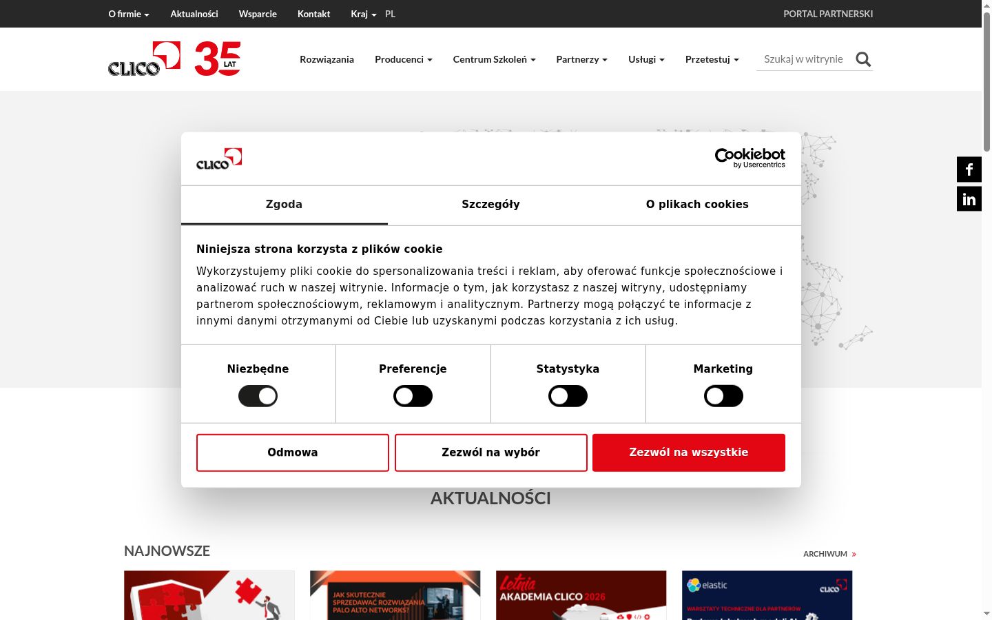 Sutikimo reklamjuostės, rodytos prieš bet kokią sąveiką, ekrano kopija