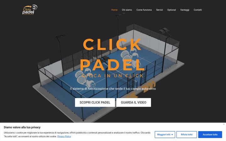 Screenshot of clicpadel.it