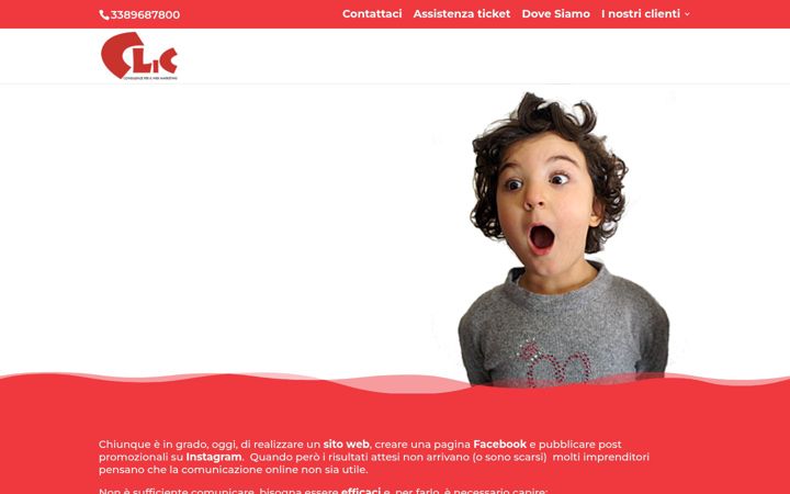 Captura de ecrã de clicsnc.it