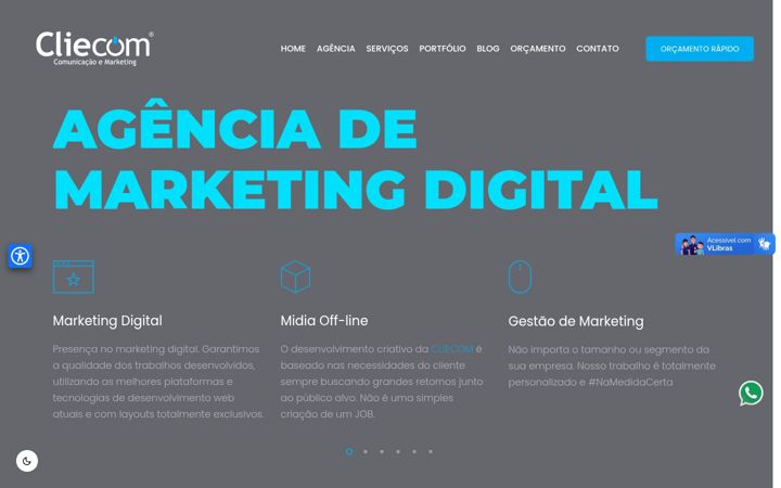Screenshot of cliecom.com.br