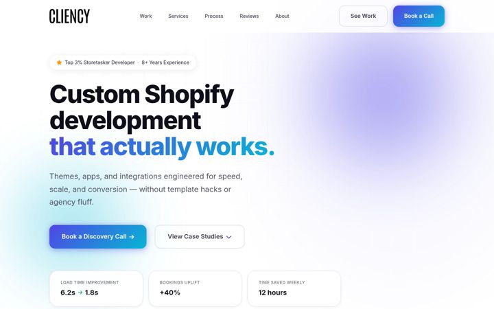 Screenshot of cliencywebdesign.co.uk
