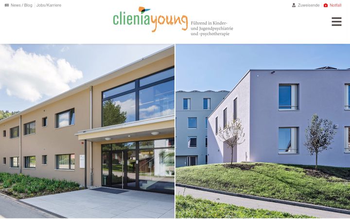 Screenshot of clienia-young.ch