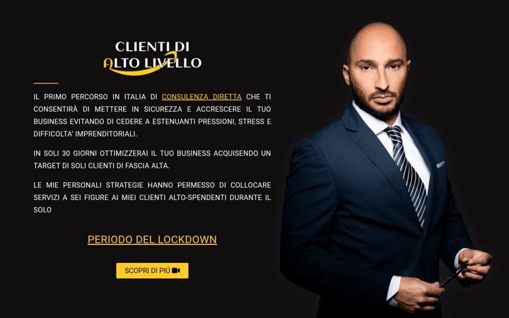Screenshot of clientidialtolivello.com