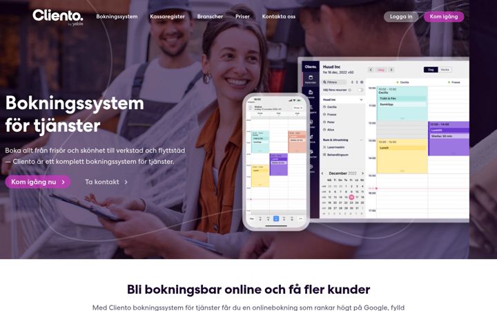 Screenshot of cliento.com