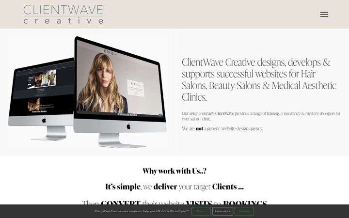 Zrzut ekranu clientwave-creative.co.uk
