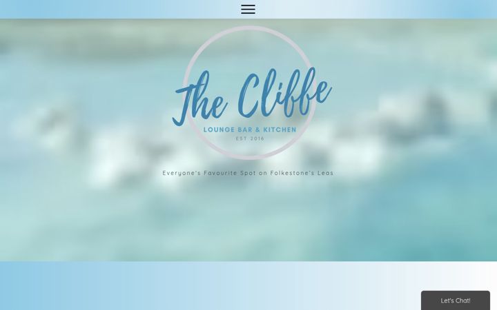 Screenshot of clifferestaurantfolkestone.co.uk