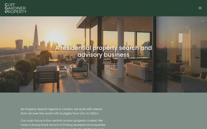 Screenshot of cliffgardiner.com