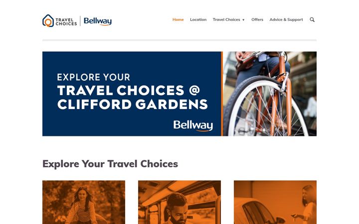 Screenshot of cliffordgardens-travelchoices.co.uk