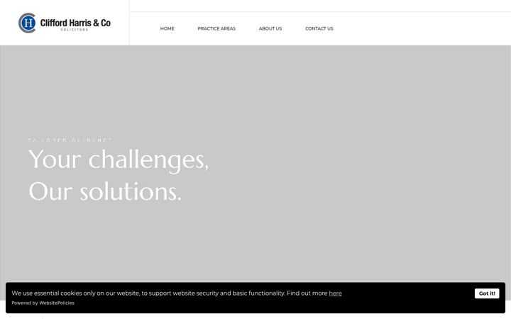 Screenshot of cliffordharris.co.uk