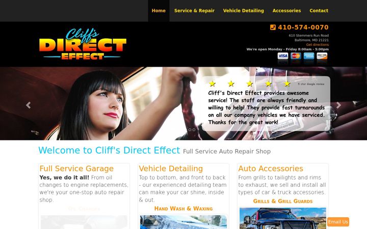 Screenshot of cliffsdirect.com