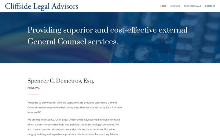 Screenshot of cliffsidelegal.com