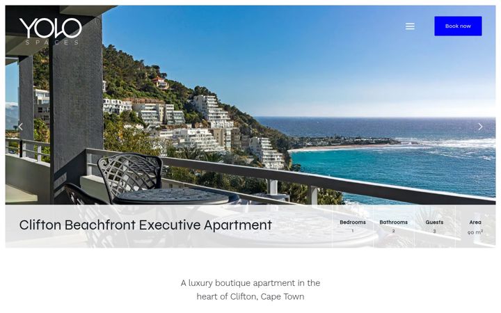 Screenshot του cliftonbeachfrontapartment.co.za