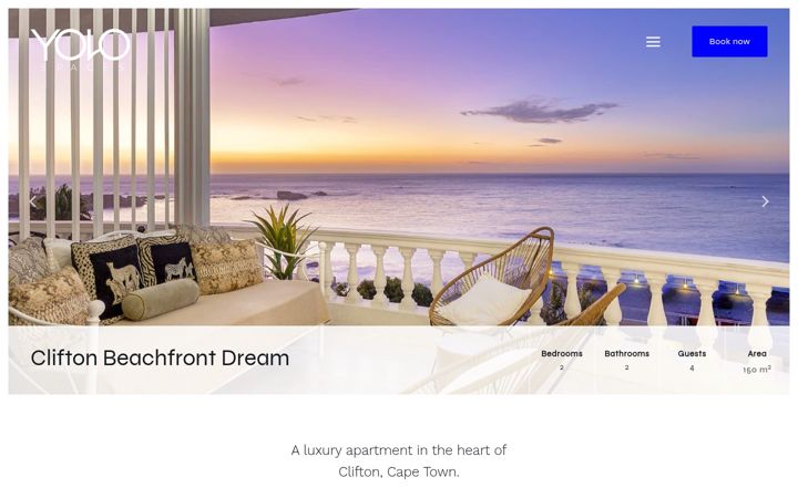 Screenshot του cliftonbeachfrontdream.co.za