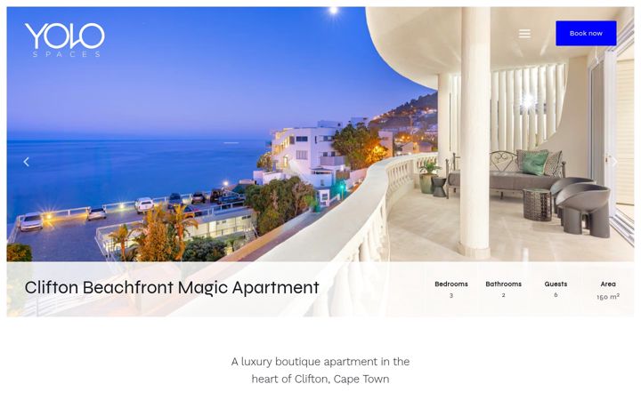 Screenshot of cliftonbeachfrontmagic.co.za
