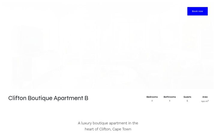 Screenshot του cliftonboutiqueapartmentb.co.za