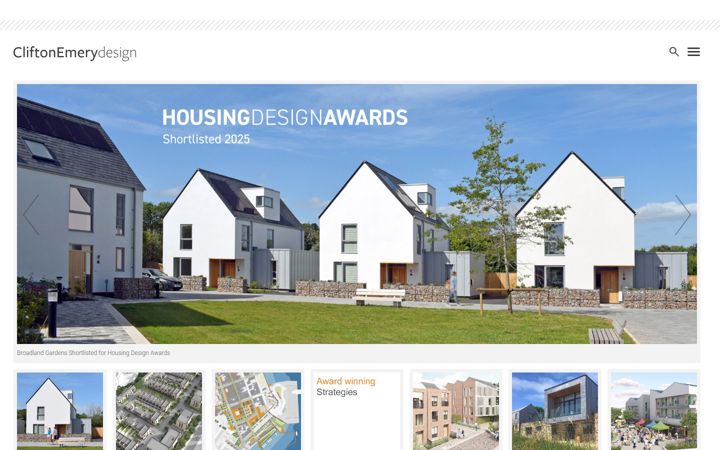 Screenshot of cliftonemerydesign.co.uk
