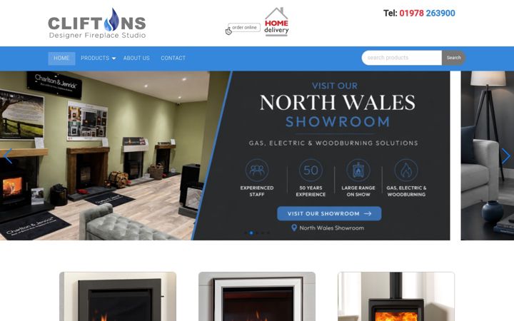 Screenshot of cliftonsofwrexham.co.uk