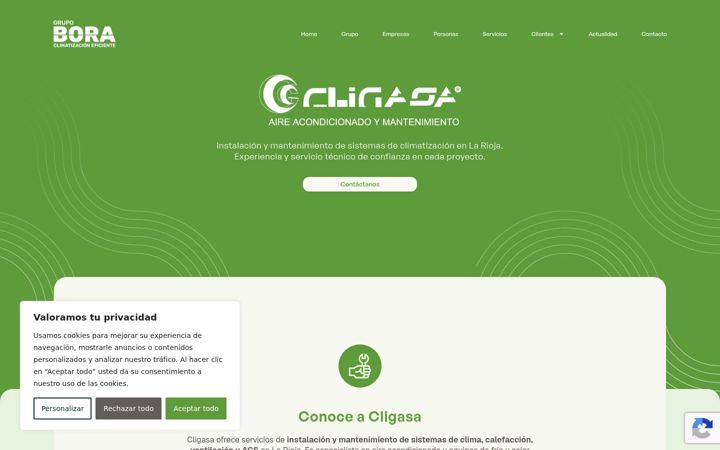 Screenshot of cligasa.com