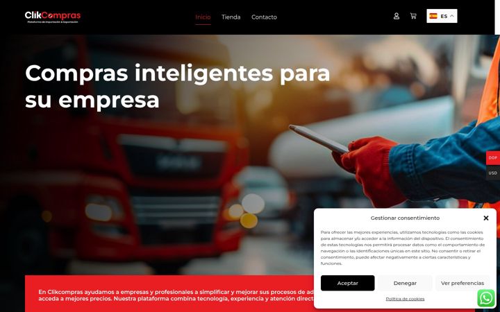 Screenshot of clikcompras.pro