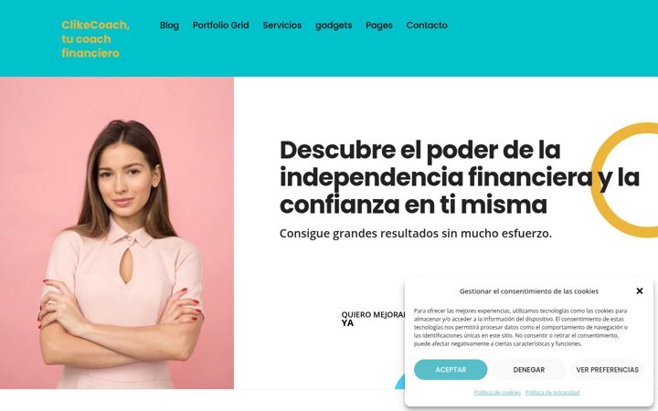 Screenshot of clikecoach.com