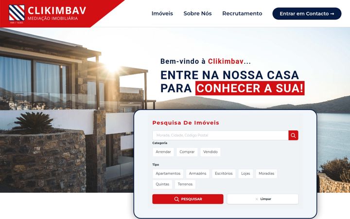 Posnetek zaslona clikimbav.pt