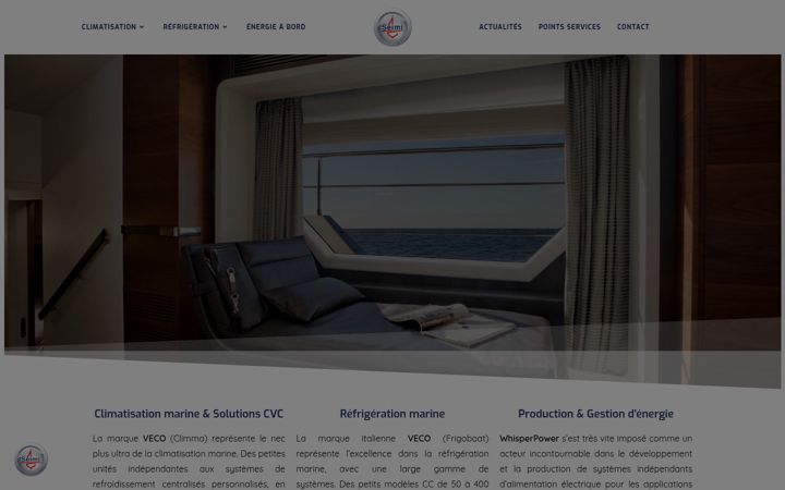 Screenshot of clim-bateau.com