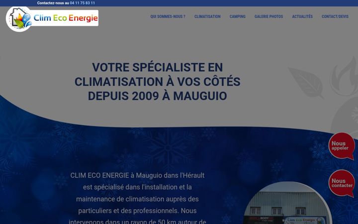 Zrzut ekranu clim-eco-energie.fr