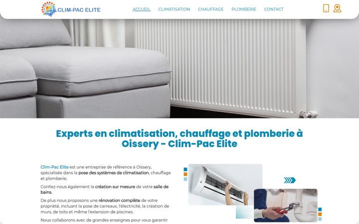 Screenshot of clim-pacelite.fr