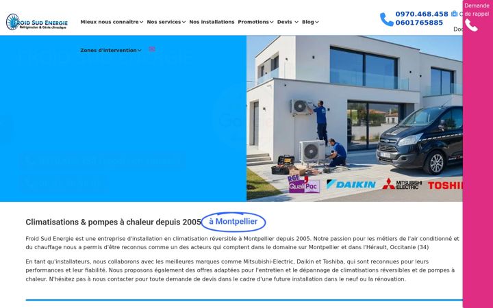 Zrzut ekranu clim34.fr