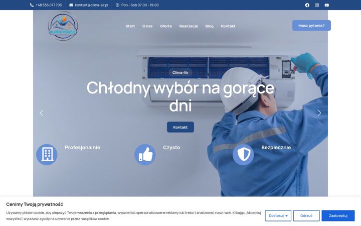 Screenshot ta' clima-air.pl