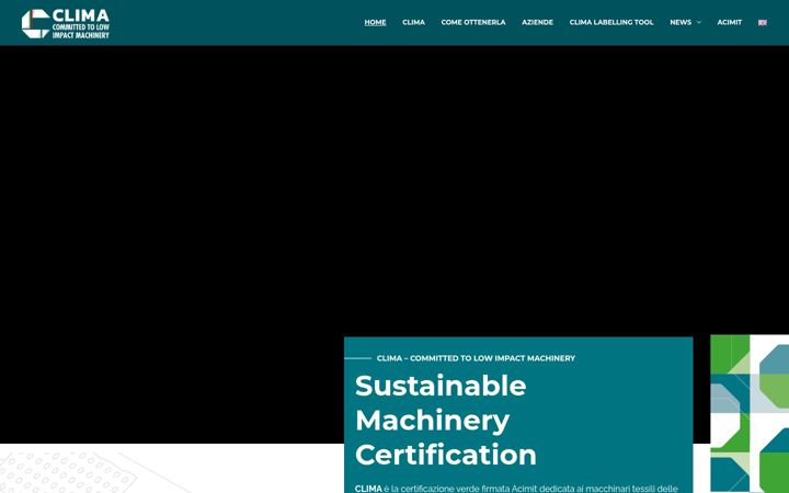 Captura de ecrã de clima-certification.it