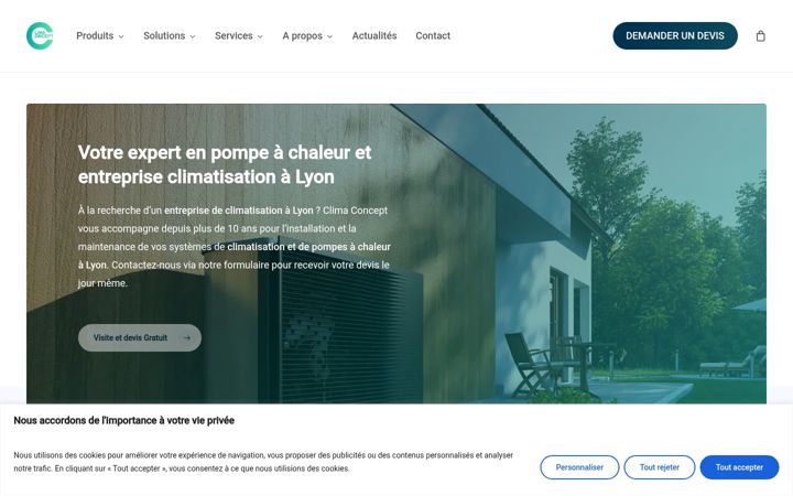 Zrzut ekranu clima-concept.fr