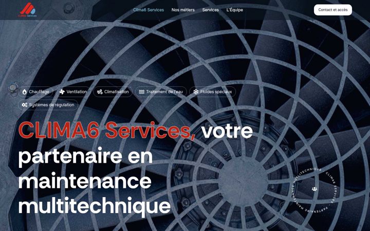 Screenshot of clima6.fr