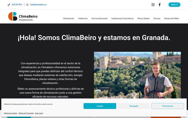 Екранна снимка на climabeiro.es