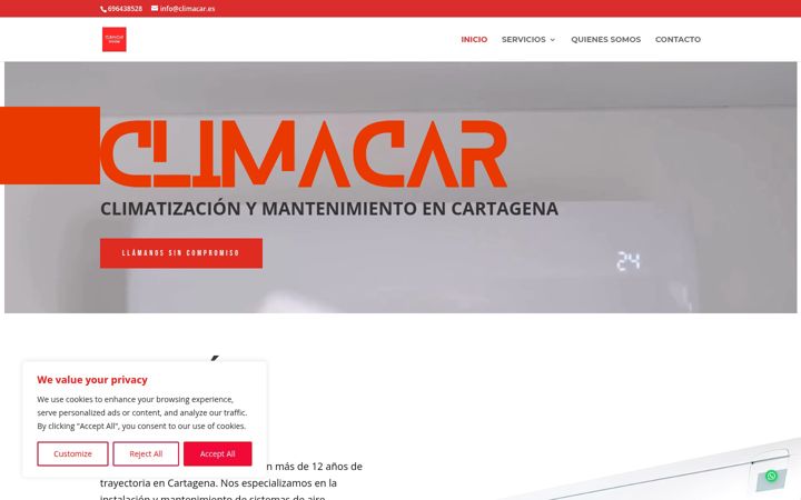 Screenshot of climacar.es