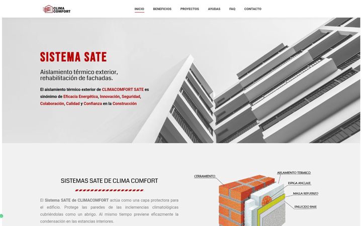 Screenshot of climacomfort.es