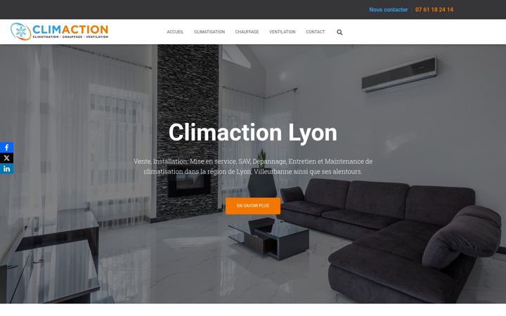 Screenshot of climaction-lyon.fr