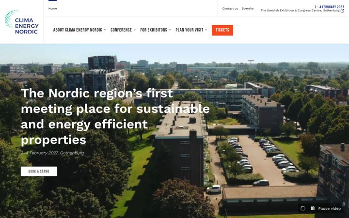 Screenshot of climaenergynordic.com