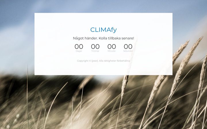 Screenshot of climafy.se