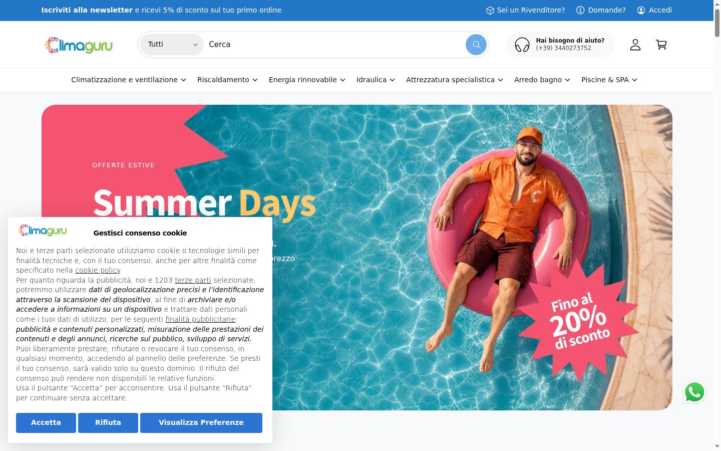 Ekraanipilt nõusolekubännerist, mida näidati enne mis tahes suhtlust