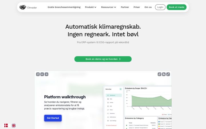 Screenshot of climaider.com