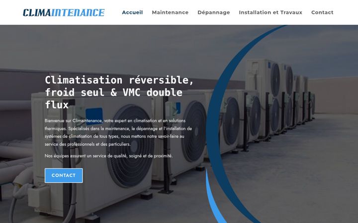 Screenshot of climaintenance.fr