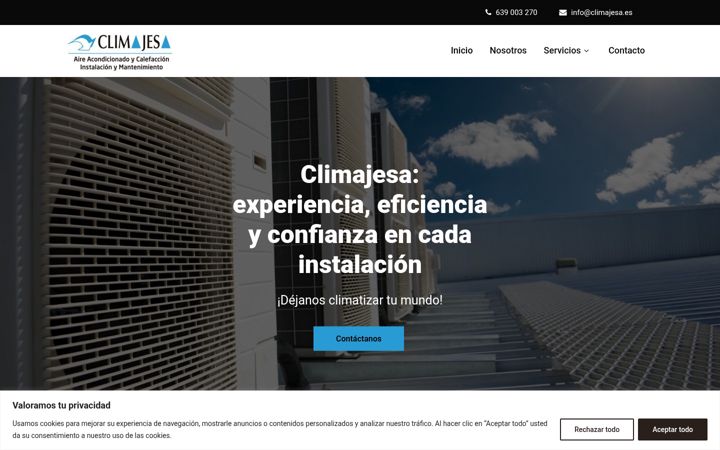Screenshot of climajesa.es