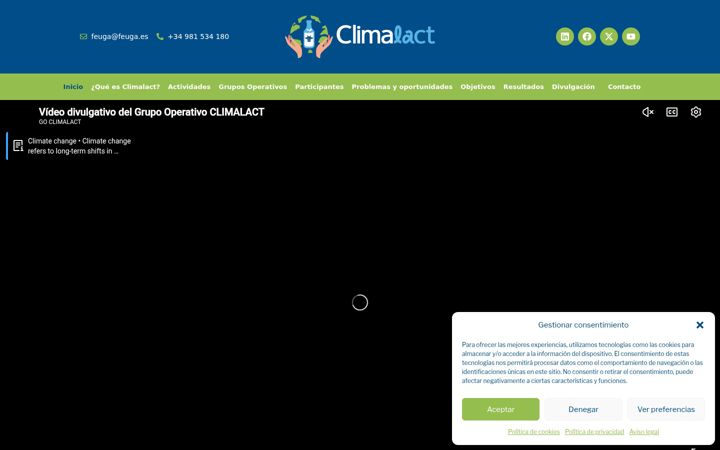 Screenshot of climalact.es