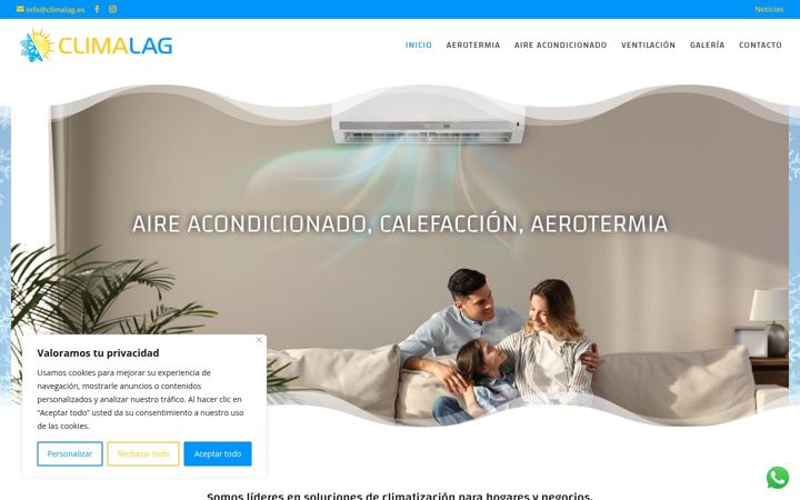 Captura de pantalla de climalag.es