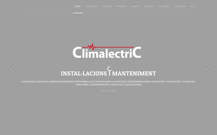Screenshot of climalectric.com