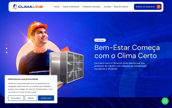 Screenshot van climaline.com.br