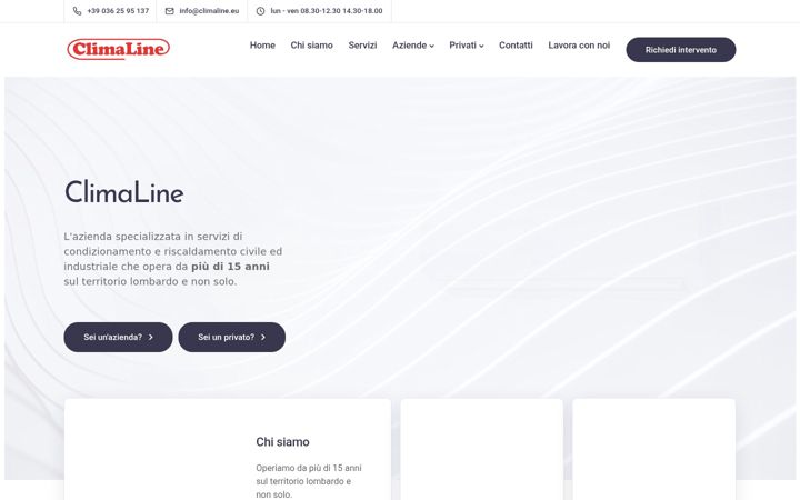 Screenshot of climaline.eu