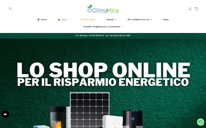 Screenshot of climamira.it
