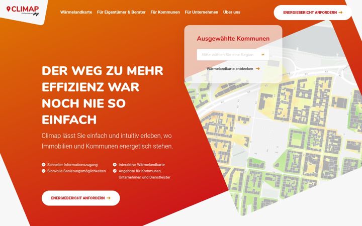 Screenshot of climap.de